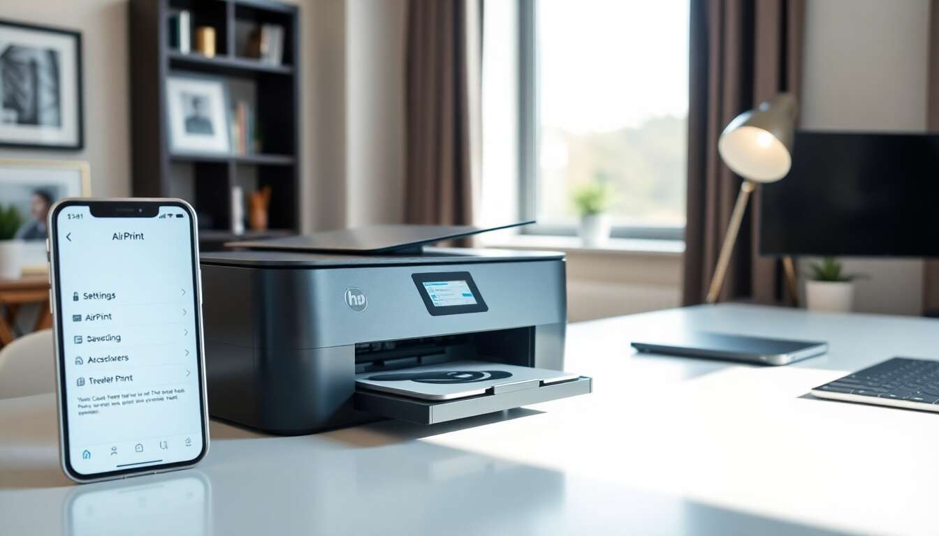 Configurer l'impression via airprint sur iphone