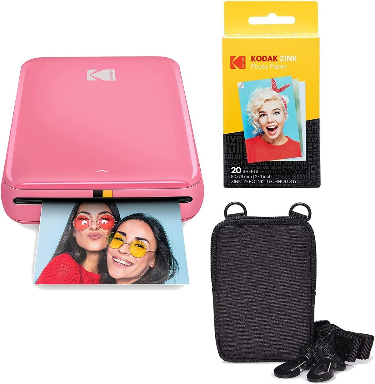 Test : imprimante photo mobile Kodak Step (rose) et son kit de voyage