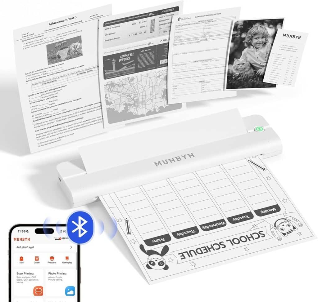 Test de l'imprimante portable Munbyn ITP02 : efficacité et mobilité