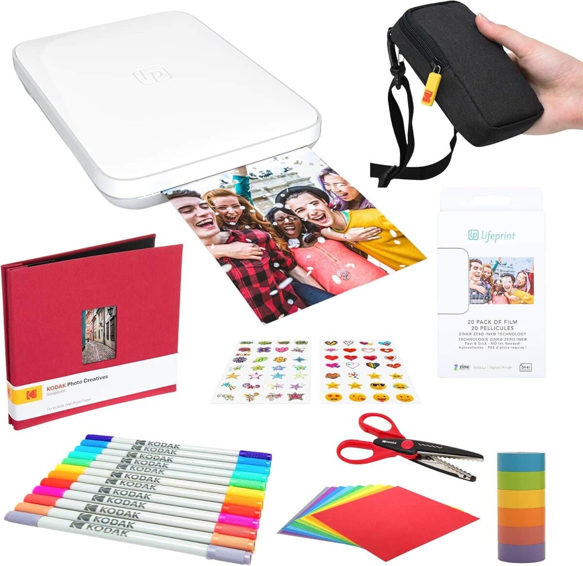 Test de l'imprimante portable Lifeprint 3x4.5 : avis sur le kit de scrapbook blanc