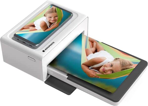 AGFA Photo Realipix Moments – Imprimante Photo Bluetooth & Cartouche et Papier 80 Photos Format 10 x 15 cm AMOC Compatible AGFA Photo Realipix Moments et Kodak PD450 PD460 PD480 PD450WIFI 80 Blanc
