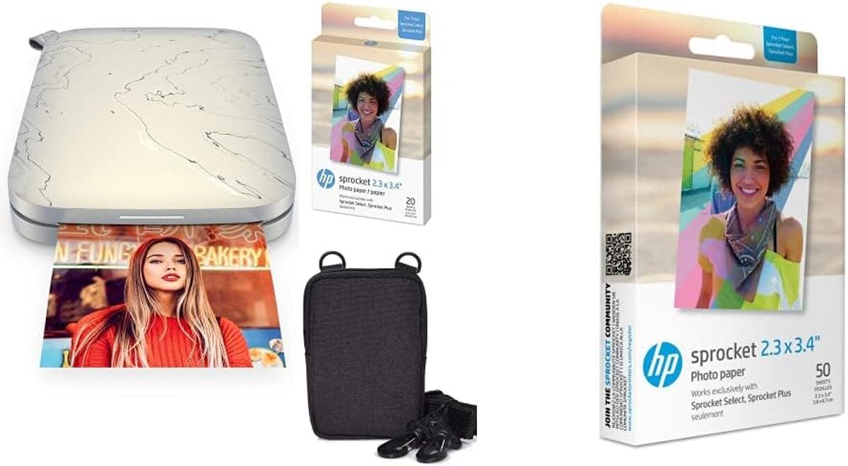 Test de l'imprimante photo portable HP Sprocket Select blanche