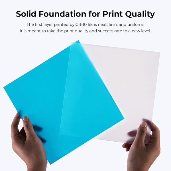 Creality CR-10 SE Imprimante 3D avec Vitesse d'impression améliorée de 600 mm/s, nivellement Automatique CR Touch, Rails linéaires de précision, Volume d'impression 22 x 22 x 25 cm