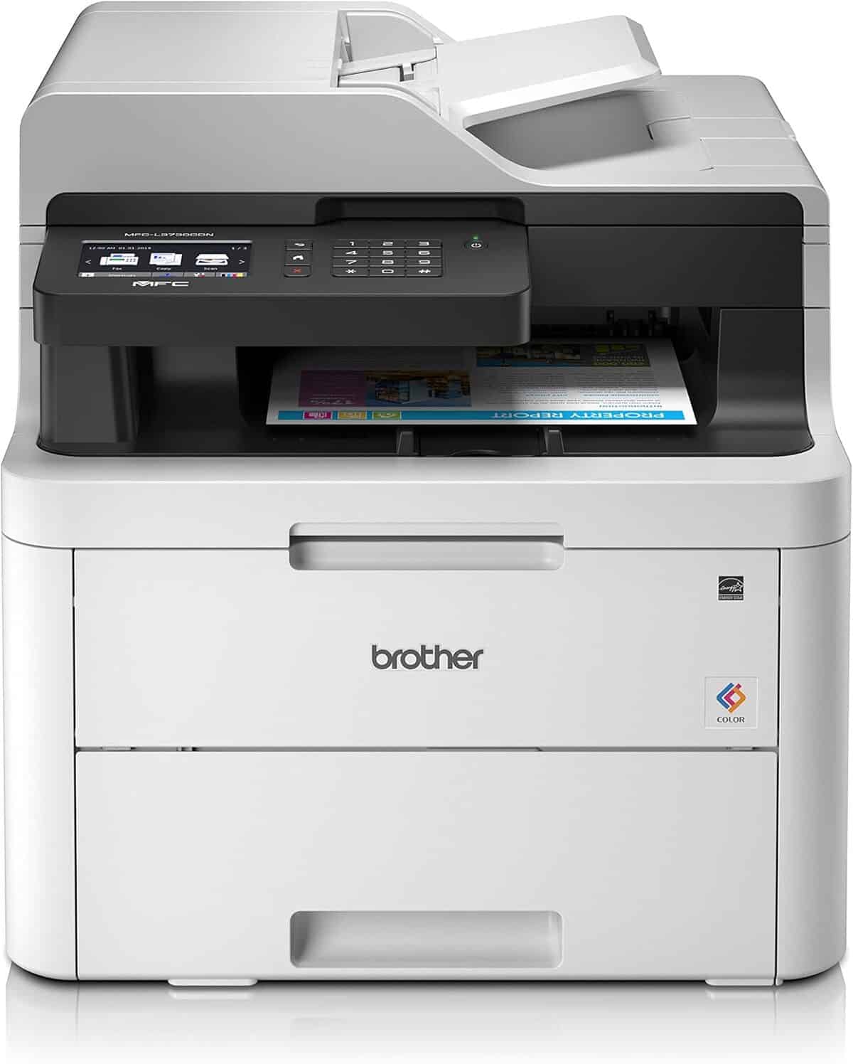 Test de l'imprimante Brother MFCL3730CDNRF1 : performance couleur 18 ppm