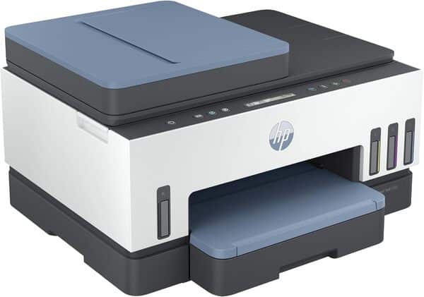 HP Smart Tank Imprimante Tout-en-Un 7306, Impression, numérisation, Copie, Chargeur Automatique de Documents, sans Fil,