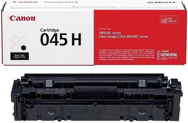 Canon 045H Kit B de Cartouche Toner Haut Rendement pour Imprimantes MF630 Series et LBP612Cdw 2200 Feuilles Jaune/Magenta/Cyan/Noir