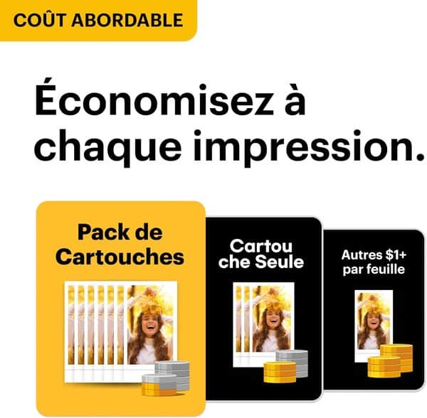 Kodak Mini Shot 2 Retro 4Pass 2-in-1 Appareil Photo Instantané et Imprimante Photo Portable (5,3x8,6cm) + Paquet Cadeau 68 Feuilles, Blanc