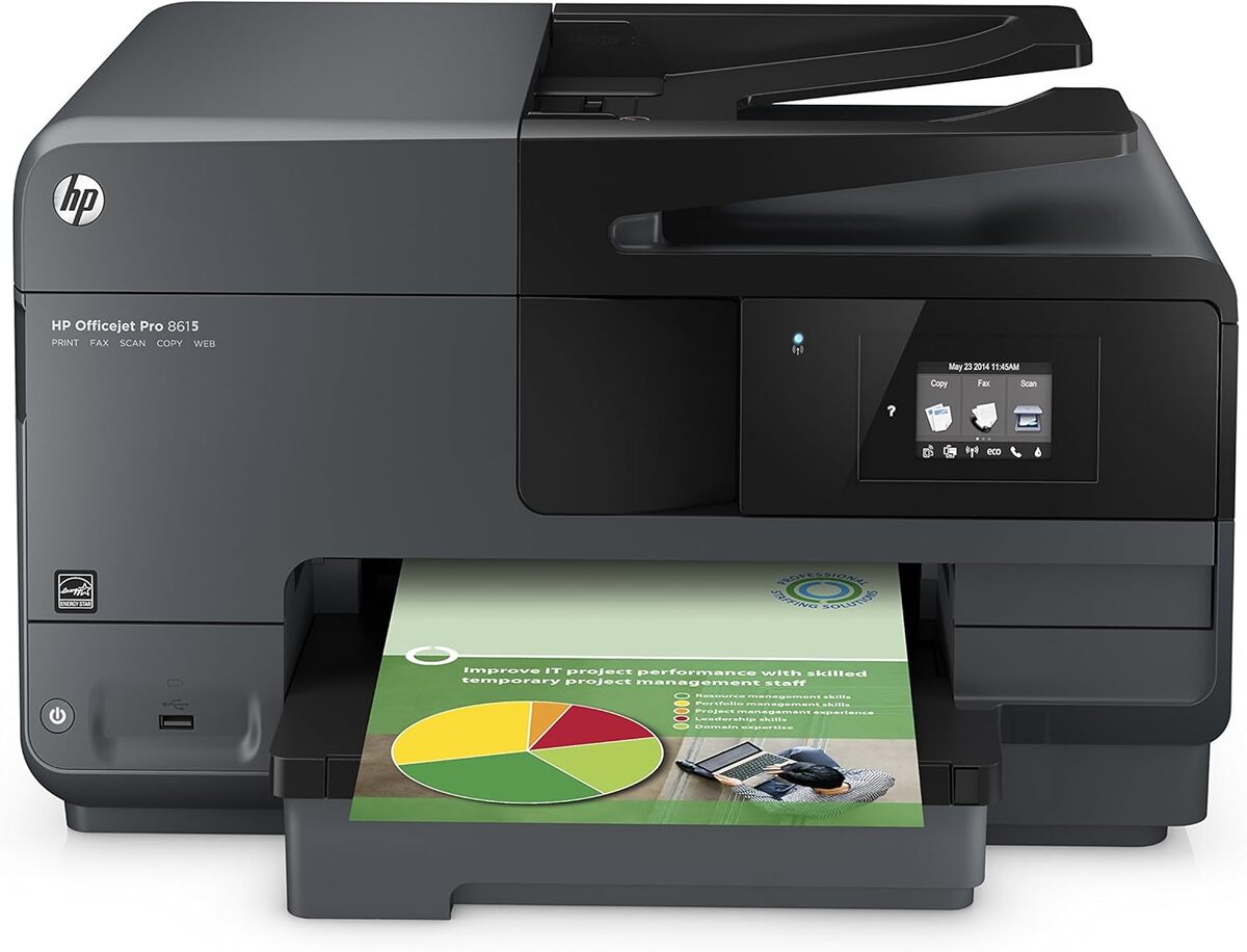 Test imprimante HP Officejet Pro 8615 : multifonction noire