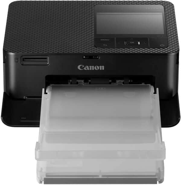 Canon Selphy CP-1500 Imprimante Photo WiFi 10x15cm Noir & KC-18IF Kit 18 Impressions (Papier + Encre) Format Carte De Crédit Autocollant 5,4 X 8,6