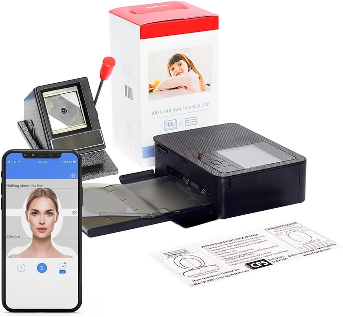 Test : cFS Products système photo passeport smartphone pour iPhone et Android