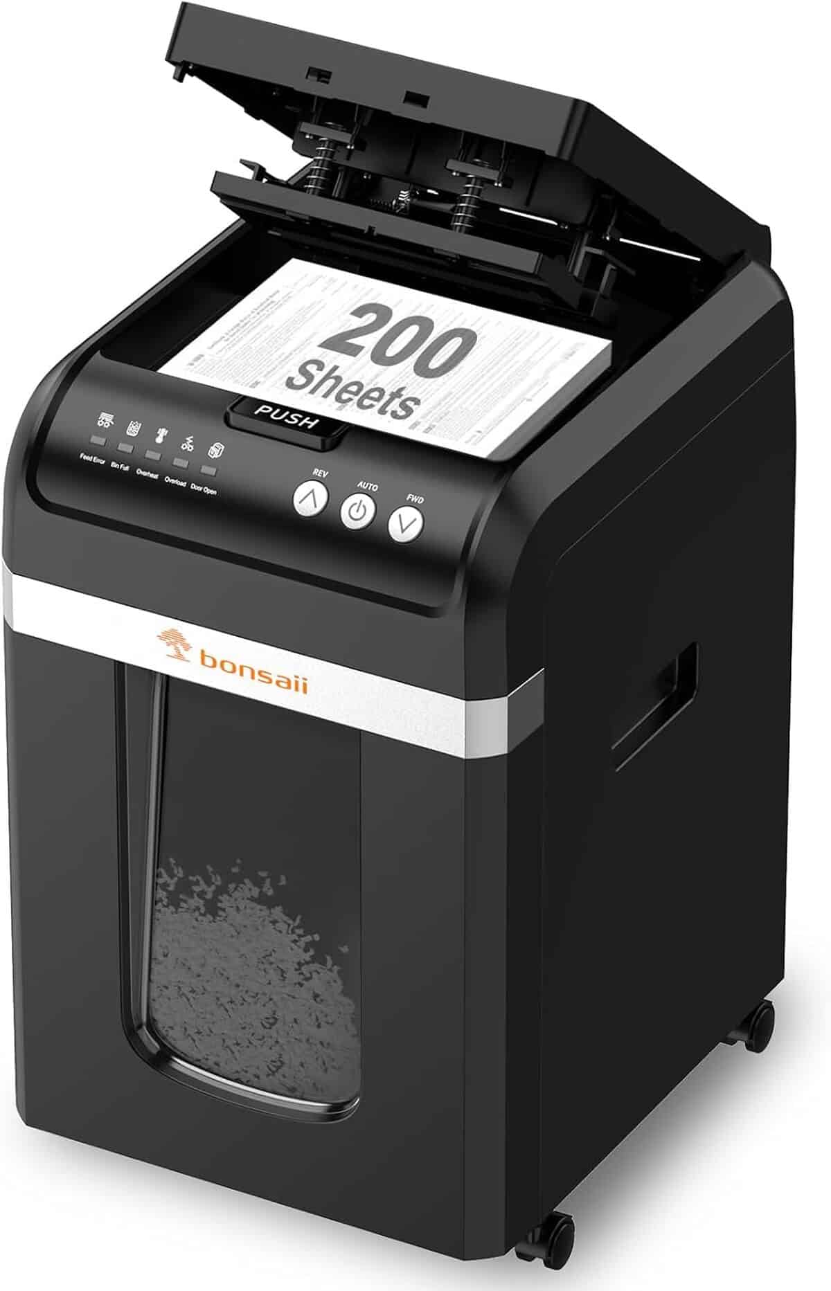 Test destructeur de documents Bonsaii C283-A : performance silencieuse et écoénergétique