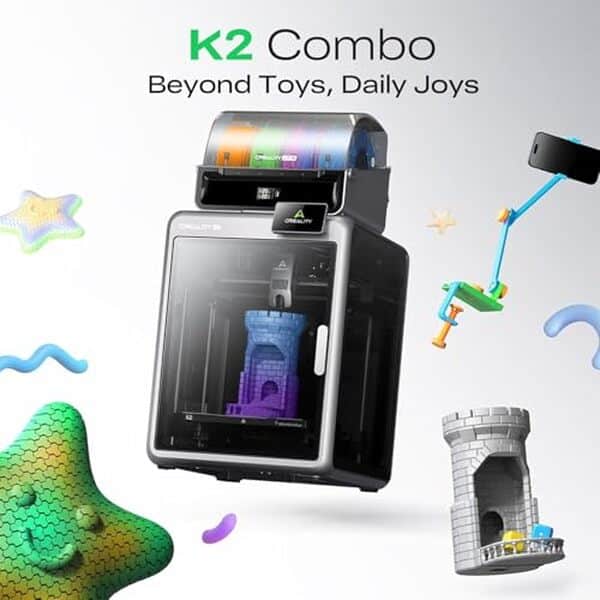 Découvrez notre test complet de l'imprimante 3D Creality K2 Combo : rapidité et précision pour des impressions réussies, son fonctionnement et ses performances pour un choix éclairé.