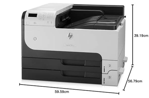 Découvrez l'imprimante HP LaserJet Enterprise 700 M712dn : performance exceptionnelle et rendement accru pour toutes vos impressions professionnelles.