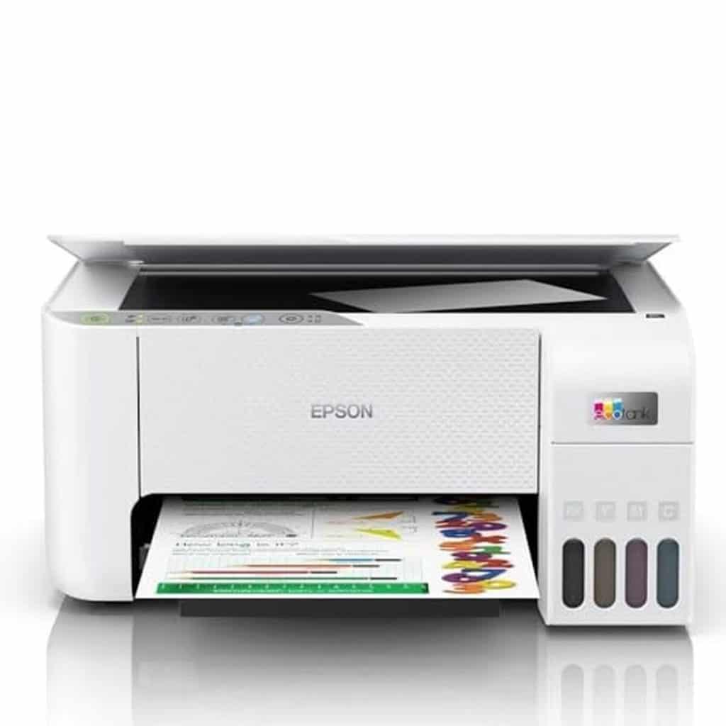 Test de l'imprimante multifonction Epson L3256 Wi-Fi blanche