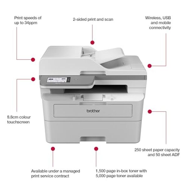 Découvrez le test complet de la MFC-L2960DWDW : une imprimante tout-en-un compacte offrant performance et efficacité pour les professionnels