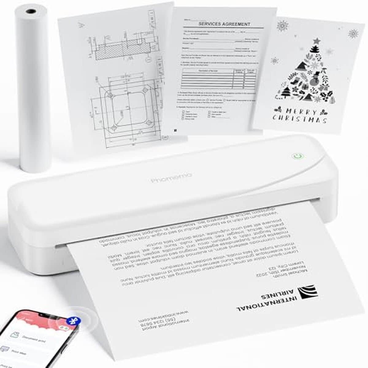 Test de l'imprimante thermique Phomemo M833 : performance A4 et autonomie 2600mAh