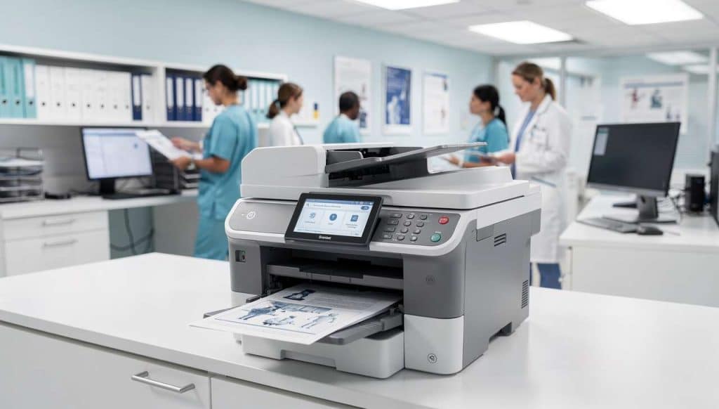 Impression multifonction : atout de performance et cybersécurité en santé
