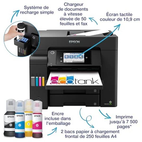 Découvrez notre test détaillé de l'imprimante multifonction EcoTank ET-5800 : performances, avantages et inconvénients pour trouver votre imprimante idéale. 