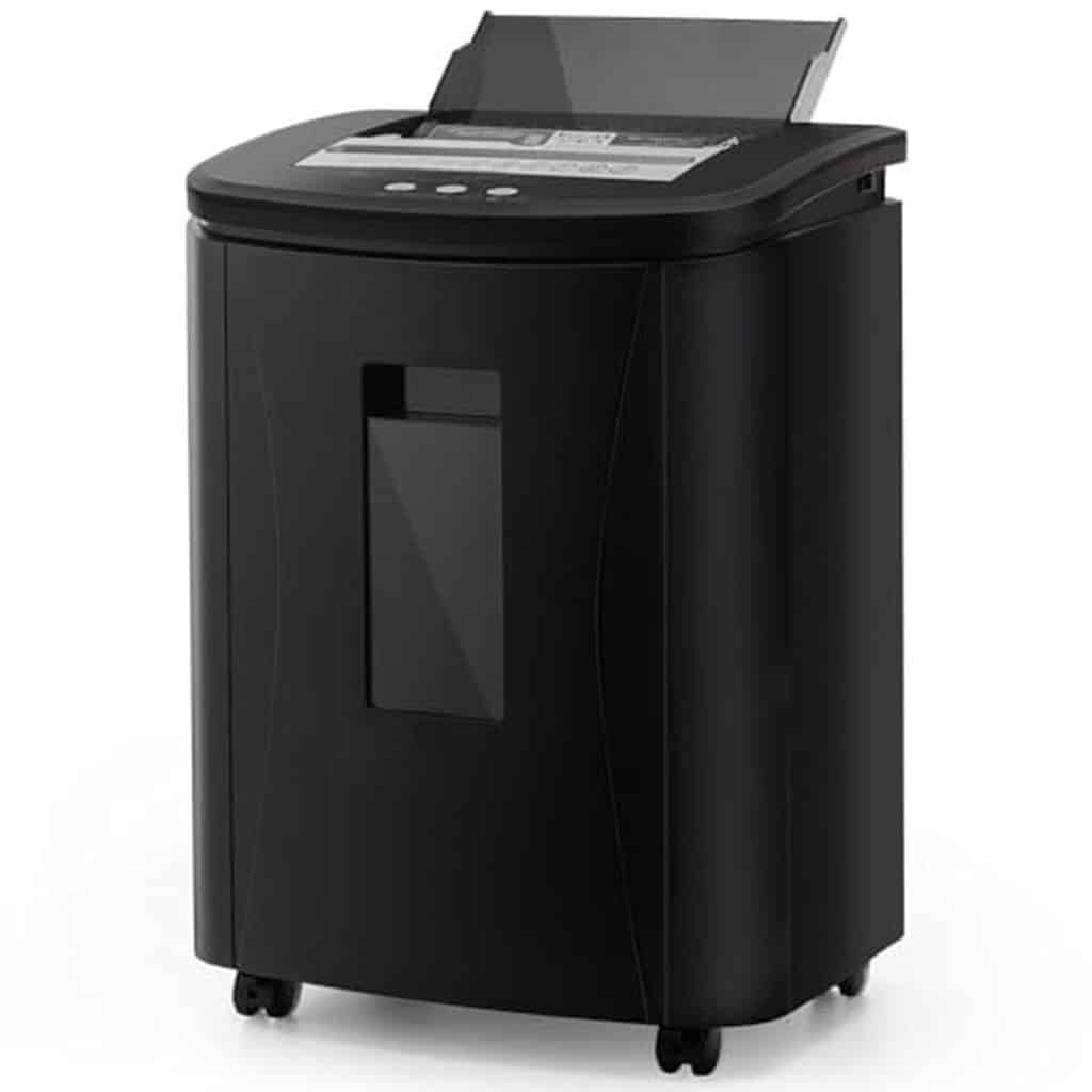 Test du destructeur de documents Trisruvian : 150 feuilles micro coupe silencieux