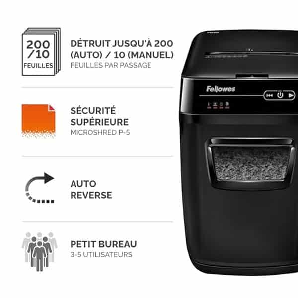 Découvrez notre test détaillé du destructeur Fellowes Automax 200M : performances, capacité de coupe et efficacité pour sécuriser vos documents professionnels au bureau.