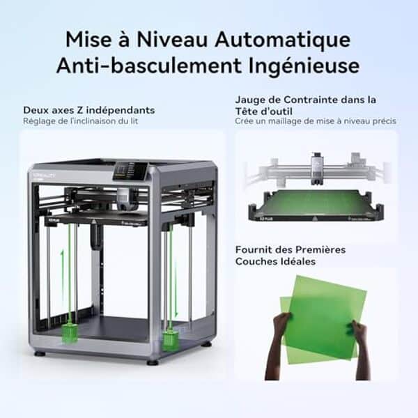 Test détaillé de l'imprimante 3D Creality K2 Plus Combo : découvrez ses performances en vitesse, impression multicolore et ses caractéristiques principales. 