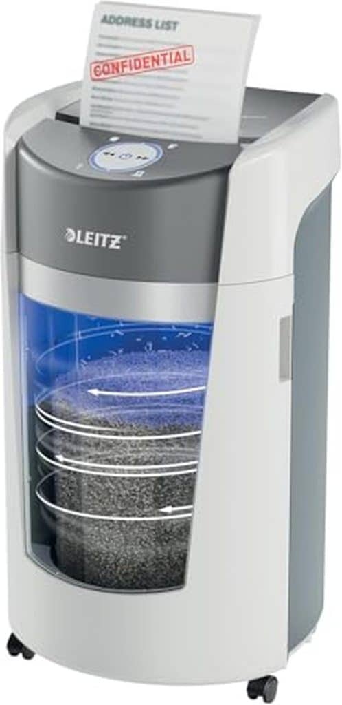 Test : destructeur Leitz IQ Optimax Office 550 P5 micro-coupe 35L