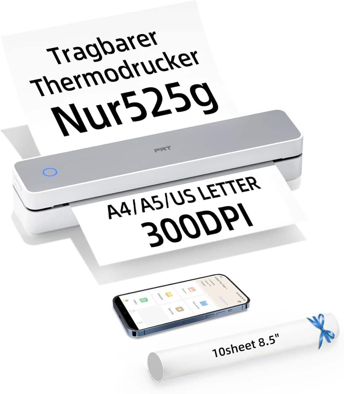 Test de l'imprimante thermique mobile prt A4 : efficacité sans encre