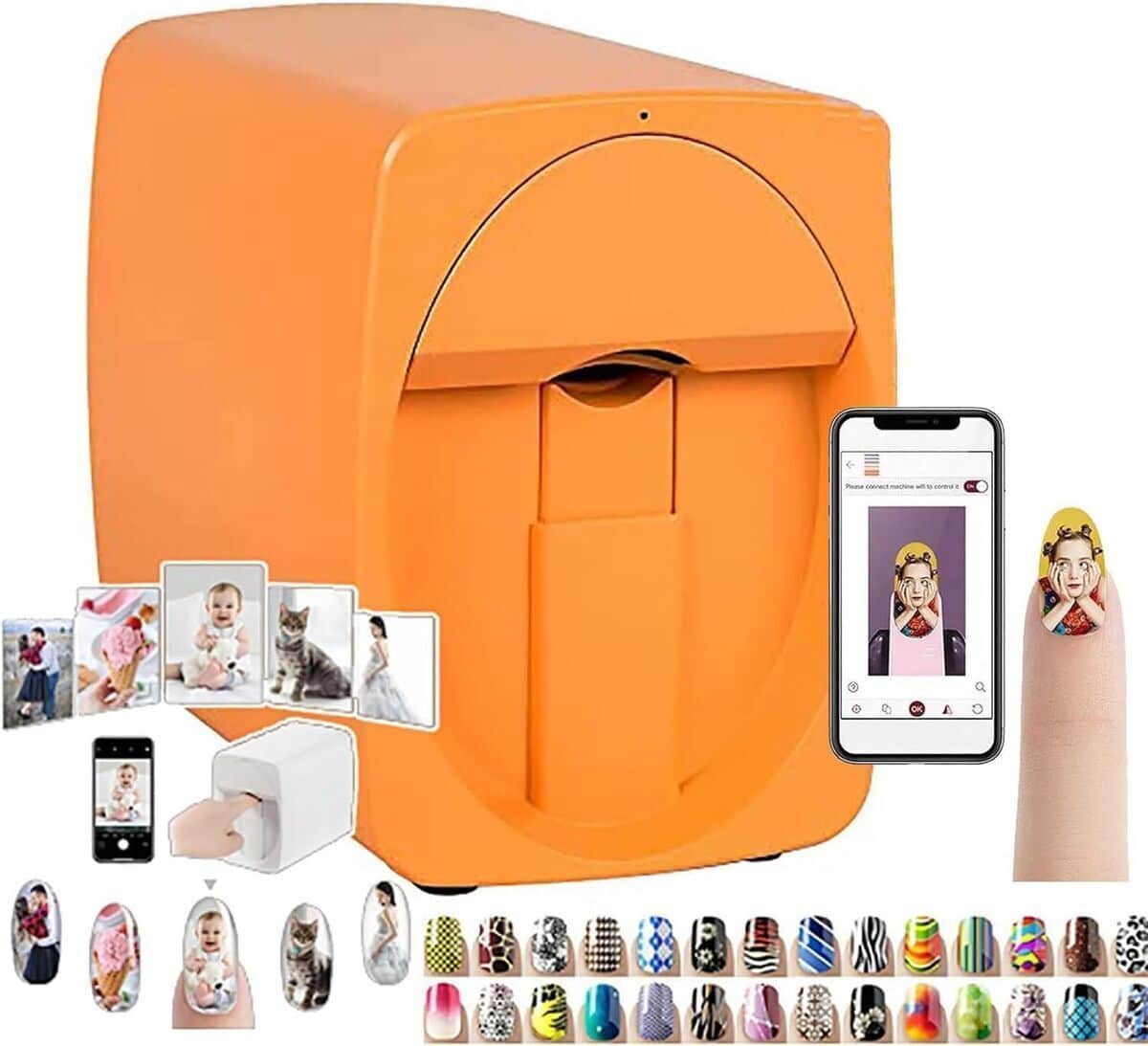 Test : imprimante d'art d'ongles 3D intelligente, multifonction portable