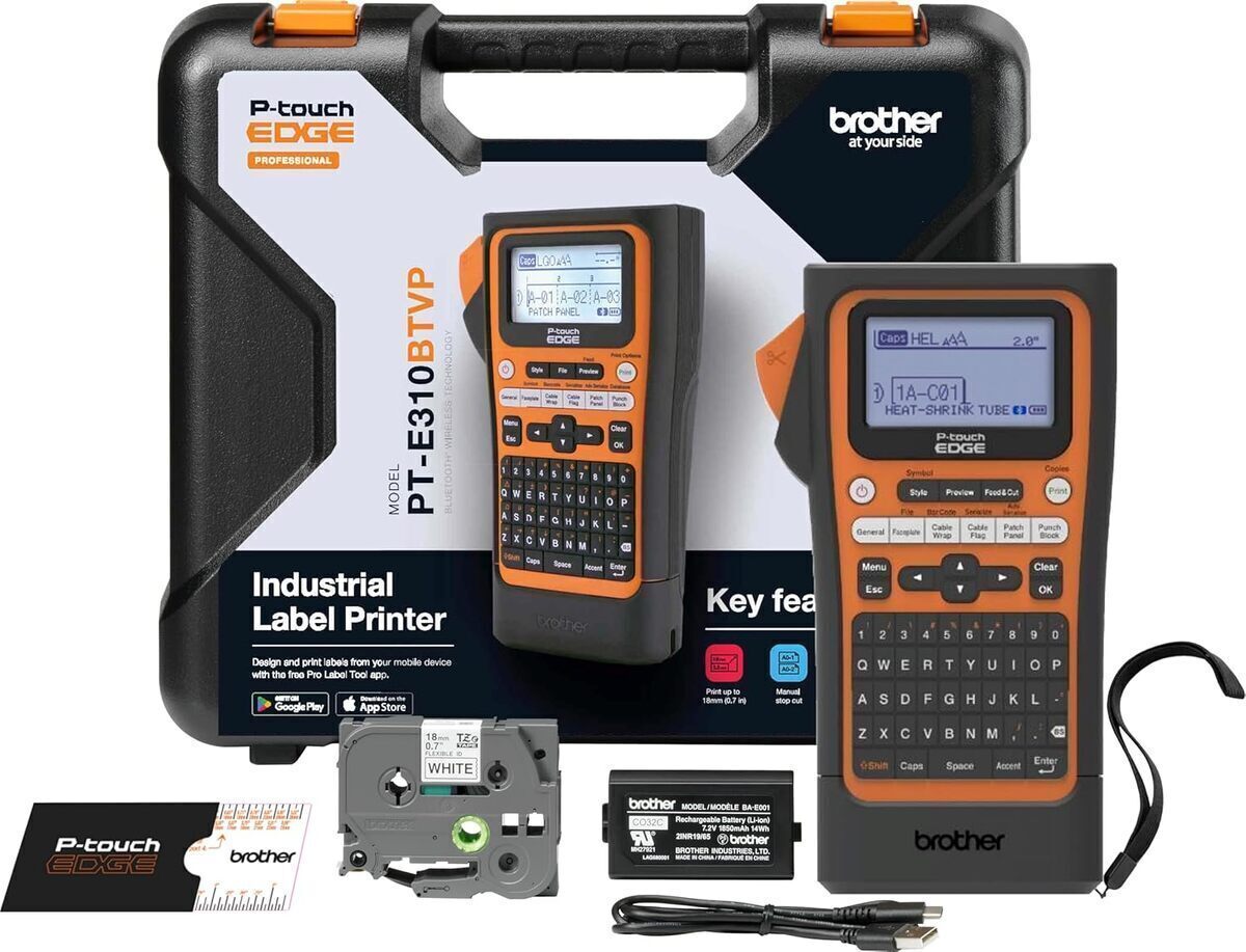 Test de l'imprimante d'étiquettes industrielle Brother PT-E310BTVP