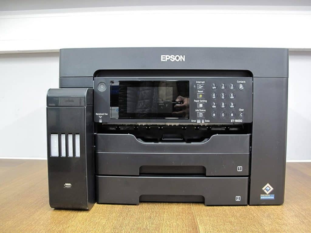 Test Epson Ecotank ET-16650 : imprimante wi-fi a3+ complète
